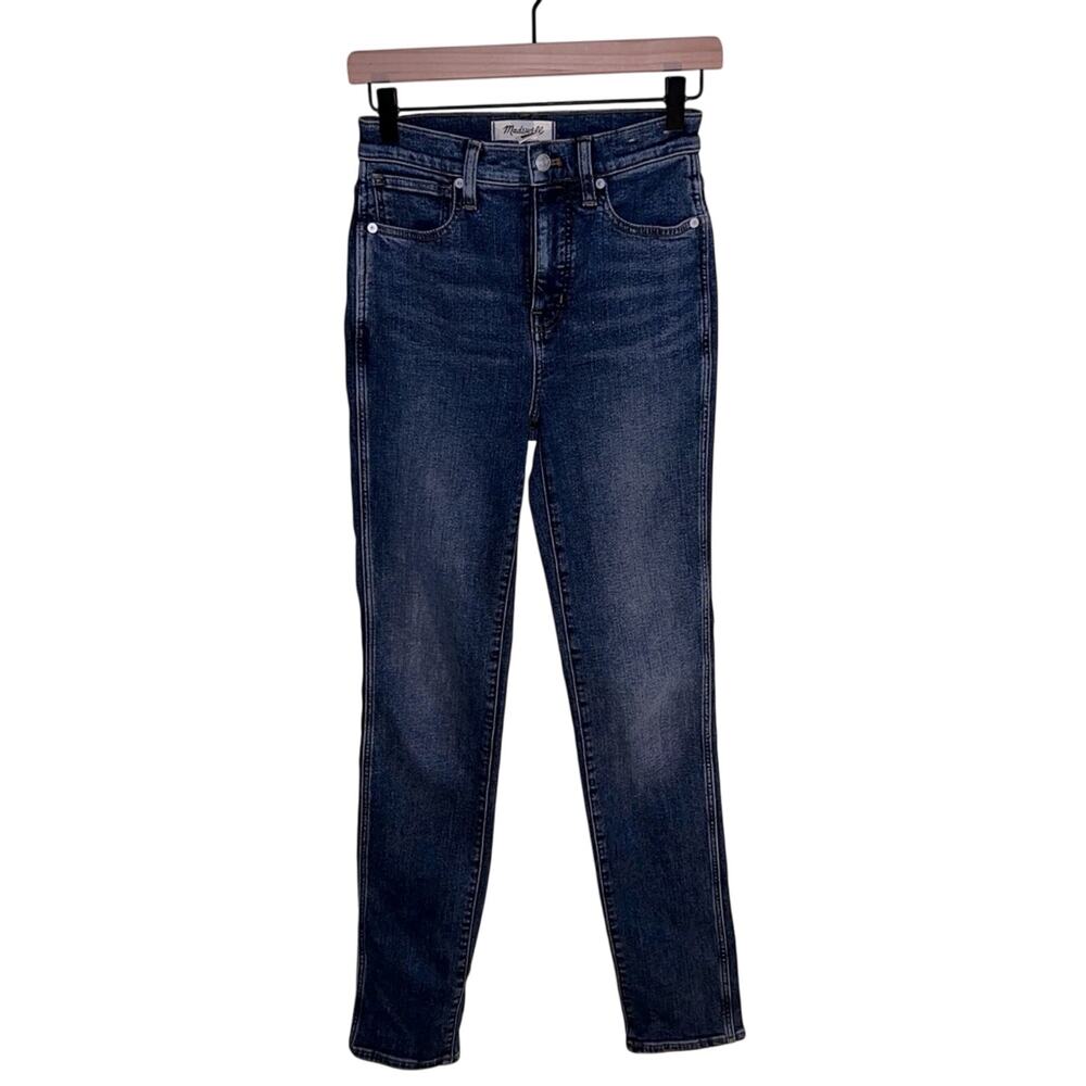 MADEWELL stovepipe blue wash straight leg jeans 24 T - Picture 1 of 6